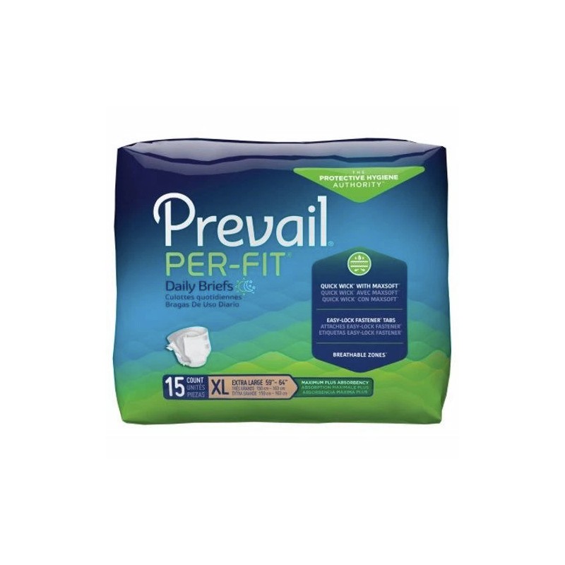 Unisex Adult Incontinence Brief Count of 15
