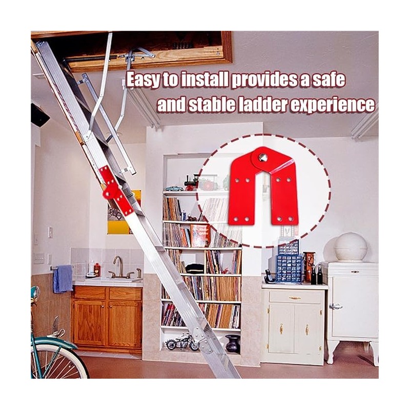 2Pcs Attic Ladder Hinge Pull Down Attic Stair Parts Replacement