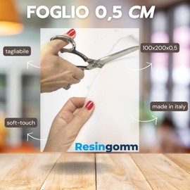 Foam Film Thin 0.5 cm Soft Touch Resingomm Italy - Padding, Packaging, Protection