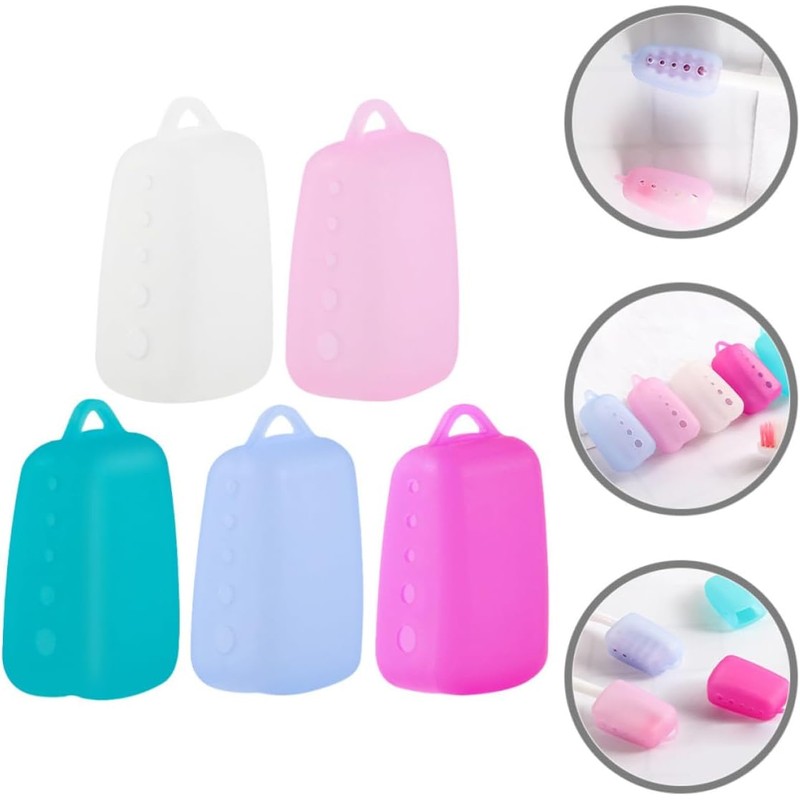 YARNOW Funda Protectora de Silicona para Cepillo de Dientes 5