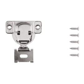 Hickory Hardware P5120-14 Concealed Frameless 165 Degree Hinge, Bright Nickel, 4.5 x 2 x 0.6 inches