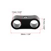 X AUTOHAUX 6pcs Black AN4 11mm Hose Separator Clamp Adapter