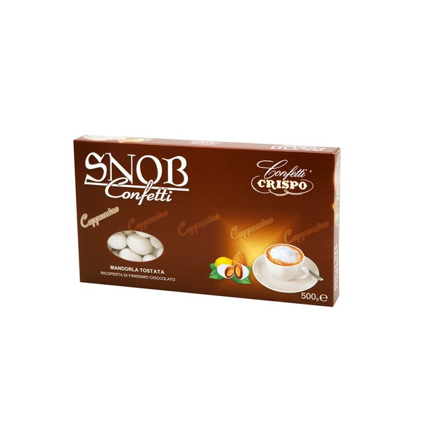 Crispo Confetti: "Snob" Cappuccino Almond Dragees 500g 17.6oz [ Italian Import ]