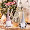 Gnome Christmas Plush Ornaments Set,Christmas Tree Hanging Gnomes Ornaments Santa