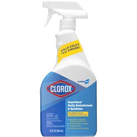 CloroxPro Anywhere Hard Surface Sanitizing Spray, Multi-Surface Cleaner, Healthcare Cleaning and Industrial Cleaning, 32 Ounces (Pack of 12) - 01698
