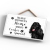 Global Designs Pets & Paws - Rope Plaque Black Cocker