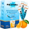 Revival Rapid Rehydration, Electrolytes Powder - High Strength Vitamin C, B1, B3, B5, B12 Supplement Sachet Drink, Effervescent Electrolyte Hydration Tablets - 6 Pack Orange