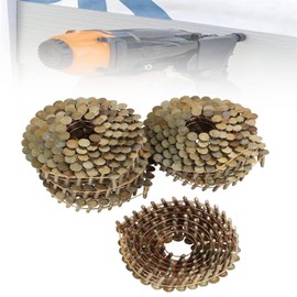 raseparter 0.12 Inch x 3/4 Inch Siding Nails 15-Degree Full RoundHead Ring Shank Hot-Dipped Galvanized 3600 Count for Rough Nailing of Lathing and Sheathing Materials