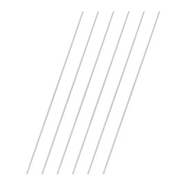 MECCANIXITY 6 Pcs Round Steel Rod 1.2mm Diameter HSS Lathe Bar Stock Tool 150mm Long for Shaft Gear Drill Lathes Boring Machine Turning Miniature Axle Cylindrical Pin DIY Craft Tool