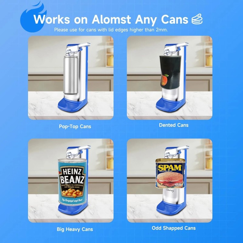 Davivy Heavy Duty Electric Commercial Can Opener Automatic Smooth Edge
