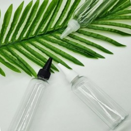 Portable Pointed Cap Bottle 100ml White Cap Oil 15ea