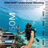 REYGEAK Waterproof Case for Osmo Action 5 Pro/Action4/3, 40M Diving