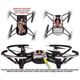 Skin Decal Wrap 2 Pack for DJI Ryze Tello Drone Pistol Whipped Drone NOT Included