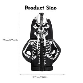 GUYOMM Car Gear Stick Hoodie,Universal Skull Car Gear Shift Knob Cover Fun Car Accessories Interior Decoration for Gearstick Protective for Automotive Truck Vehicles