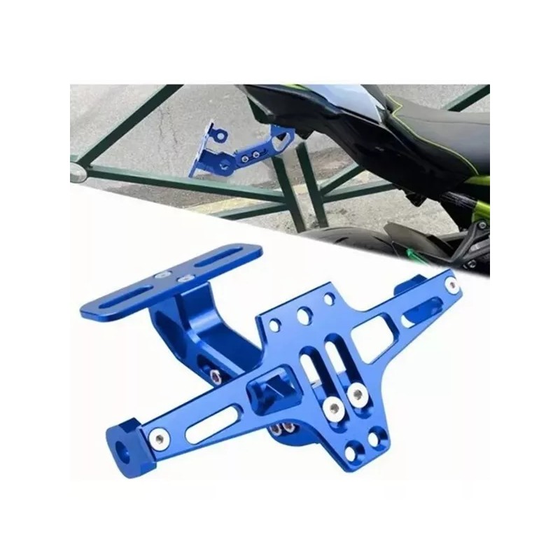 WS Porta Placa Matricula Universal Para Moto Ajustable Colores