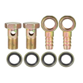 QUARKZMAN Pack of 2 Car Banjo Hose Bolt Fittings Adapter M16 x 1.5 14 mm