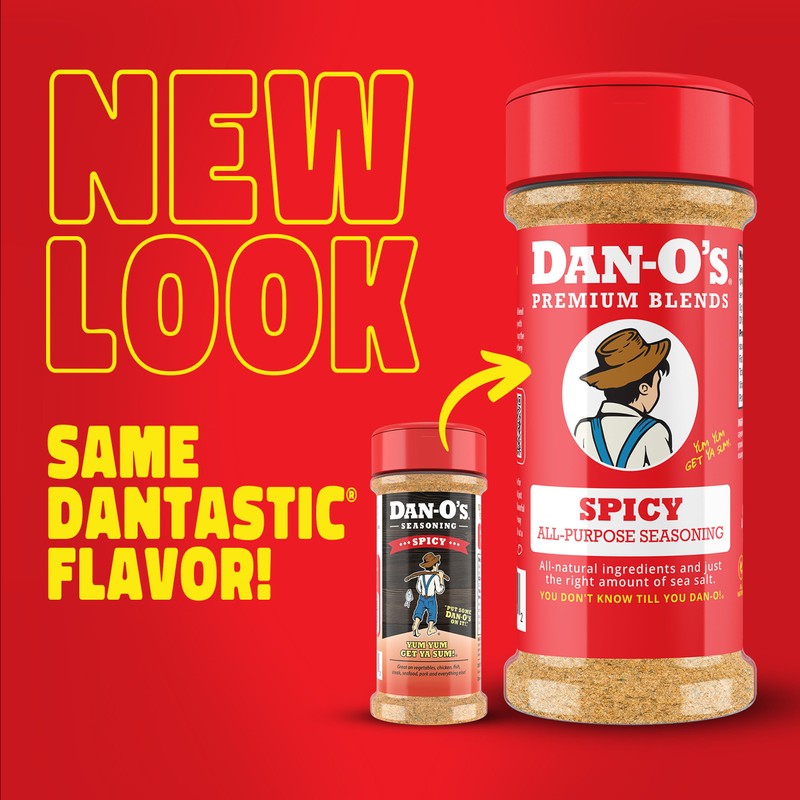 Dan-O's Spicy Seasoning, 3.5 oz Bottle, Hot Seasoning for Chicken,