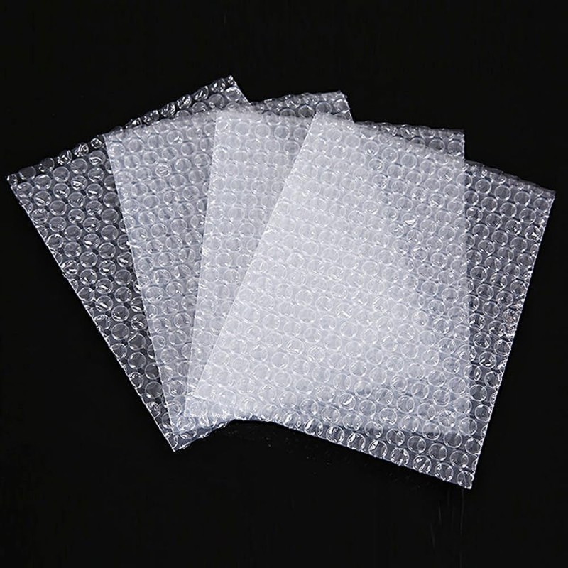 LAISIZHU エアパッキン 平袋 10枚入 横25cm×縦30cm エアキャップ袋 梱包 エアーパック 袋タイプ 透明