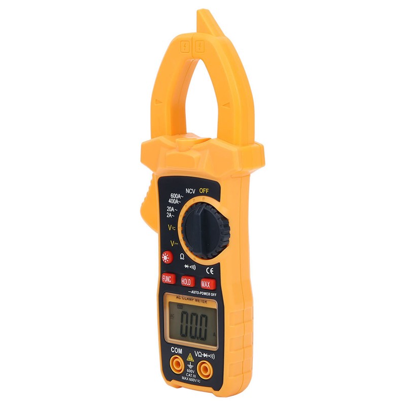 Digital Clamp Meter Multimeter Tester AC DC Plastic LCD Industrial