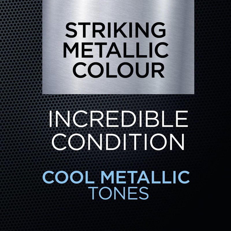 Colour Freedom Metallic Silver Grey Permanent Hair Dye with PurePlex.