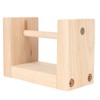 Wooden Yarn Holder 5.1in Long Sturdy Smoothing Rotatable Easy Assembly
