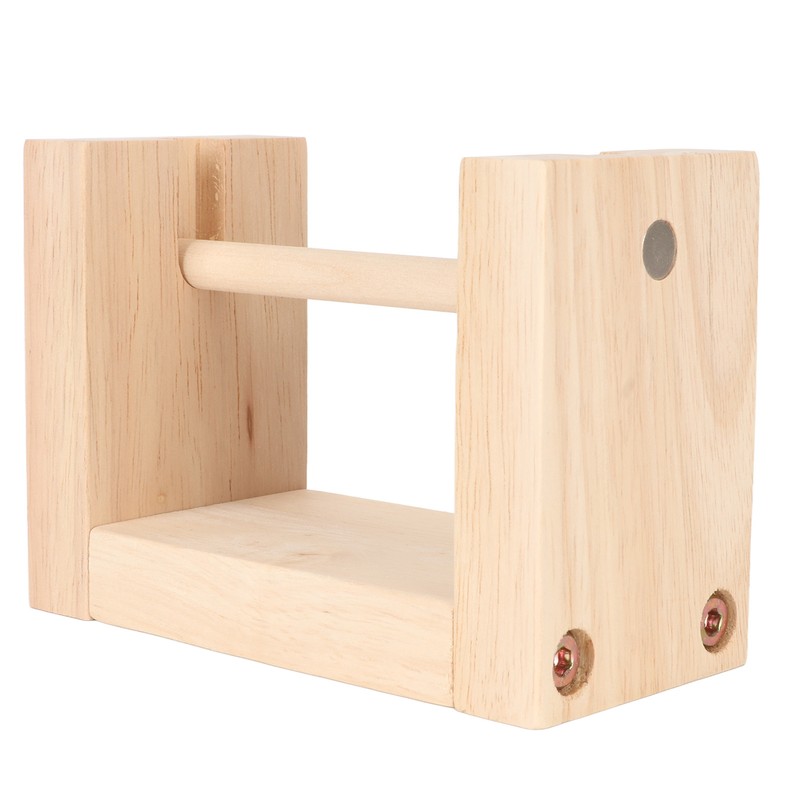 Wooden Yarn Holder 5.1in Long Sturdy Smoothing Rotatable Easy Assembly
