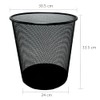 Cesto Bote De Basura Malla Mesh Redondo 20l Negro Reforzado