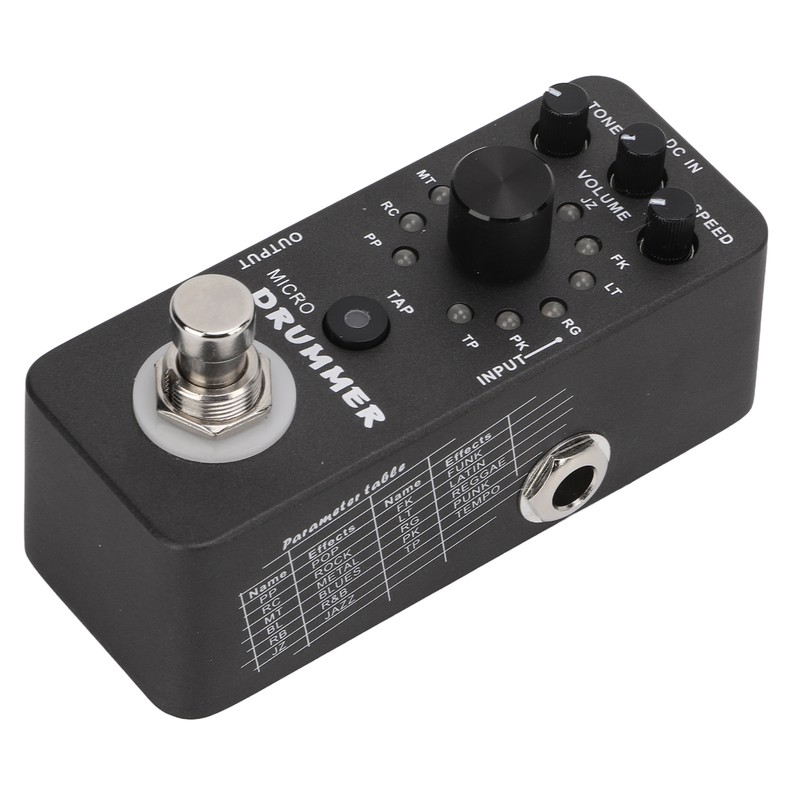 Drum Machine Pedal 121 Drum Loops Electric Guitar Monoblock Effect