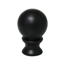 DGBRSM 1-1/2 Inch Lamp Finial - Oil Rubbed Black Steel Ball Knob for Shade and Harp Holder - Decorative Cap