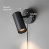 Aisilan LED Adjustable Wall Spotlight, 12W Plug-in Wall Sconce, Directional