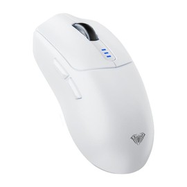 AULA SC580X Wireless Gaming Mouse, Tri-Mode 2.4G/BT5.0/USB-C, 10000 DPI Rechargeable Wireless Mouse with 6 Programmable Buttons, Ergonomic Computer Mouse for Laptop/PC/Mac/Tablet mouse gam bluetooth  mouse budget  mouse - Color: White