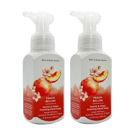 Bath and Body Works 2 Pack Foaming Hand Soap Peach Bellini. 8.75 Oz