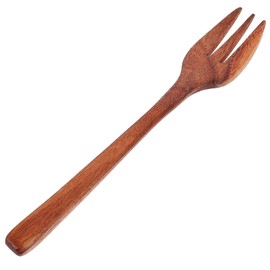 DECHOUS Wooden Forks : Handmade Japanese Style Wood Fork for Pasta Salad Noodles - Reusable Cooking Utensil for Eating and Stirring at Home or Camping