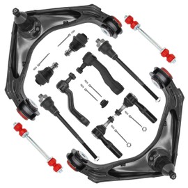 12pc Front End Suspension Kit with Polyurethane Bushing for Chevy Silverado GMC Sierra 1500 2500 3500 HD, Suburban Avalanche 2500, Yukon XL 2500