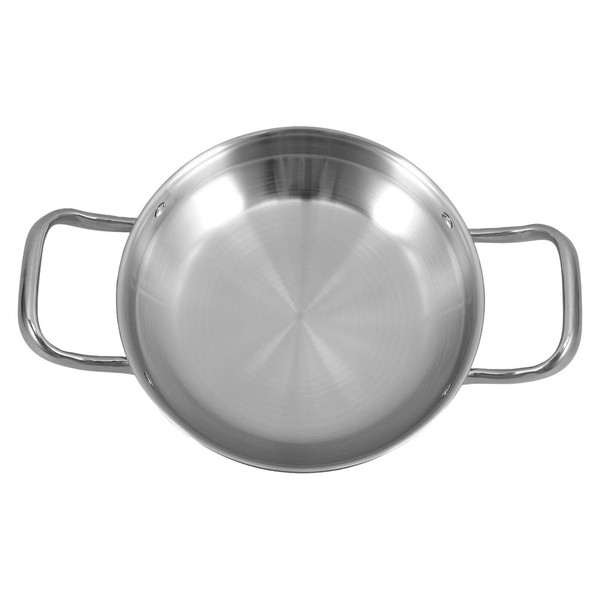 Kichvoe Small Hot Pot with Double Handles Cooking Pot for