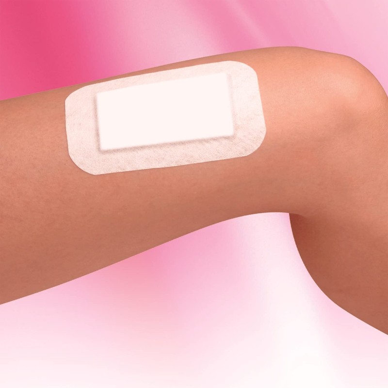 白十字 高吸収ワンタッチパッド L お徳用 10枚入 大判 絆創膏 一般医療機器