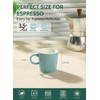 Sweese 3.5oz Porcelain Espresso Cups Set of 4, Mini Coffee