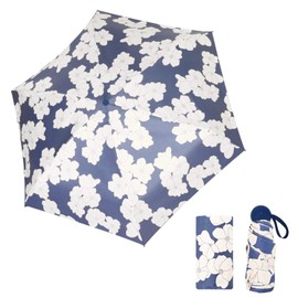 Jodsen Foldable Mini Umbrella, 6 Ribs Compact Umbrella, Windproof, Strong, Pocket Umbrella with Watercolour Patterns, UV Protection Umbrella, Small, Quick Drying Umbrella for Women and Men, F