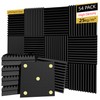 54 Pack Sound Proof Foam Panels |12"×12"×1" Quick-Recovery Soundproof Wall