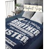 InnoBeta Gifts for Brother Adult from Sister, Bed Flannel Blankets