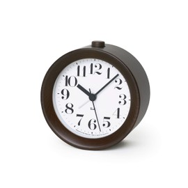 Remnos Alarm Clock RIKI ALARM CLOCK Brown WR09-15 BW Lemnos