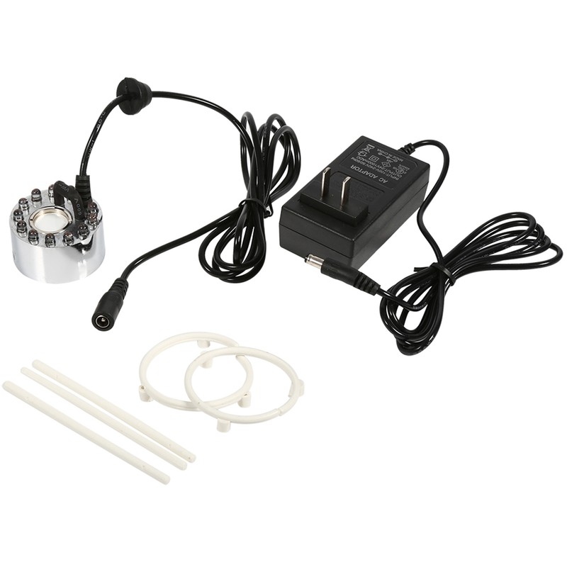 24V Color Changing Ultrasonic Mist Maker Fountain Atomizer Air Humidifier