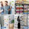 mizikuu Pack of 72 Magnetic Labels Writeable 30 x 80