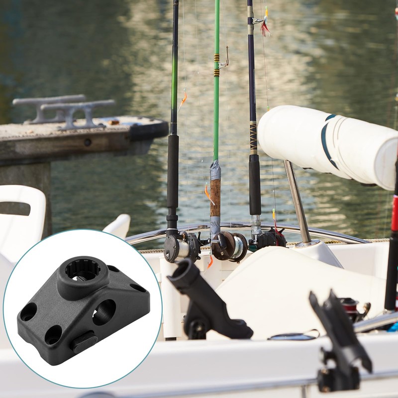 Maasechs 4 Pack Locking Side Deck Mounting Bracket Boat Fishing
