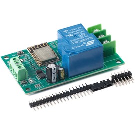 JESSINIE 1 Channel ESP8266 WiFi Relay ESP-12F Development Board Module Optocoupler Isolation 30A for Smart Home Wireless Control DC7-28/5V