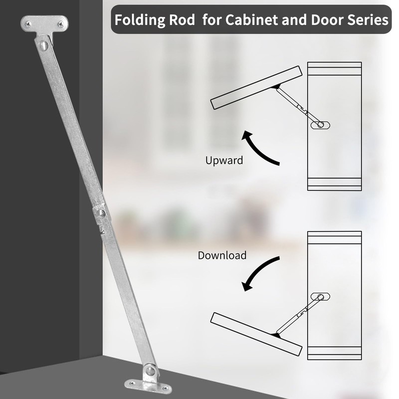 Stainless Steel Lid Stay Support Hinge, 4 Pieces Lift Up