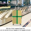 SUNDEE Luggage Straps Suitcase Belts Wide Adjustable Packing Straps, Bright