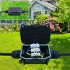 COOLWEST IP66 Junction Box Waterproof Outdoor 2 Cable PG9 Black