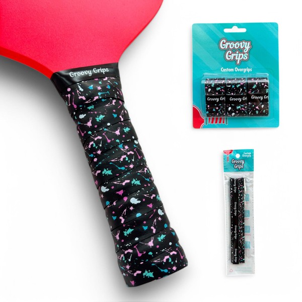 Groovy Grips Pickleball Paddle Grip - Stylish Tennis Grip Tape,