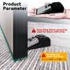 Custelen 120dB Door Stopper Alarm with Siren - Black Rubber